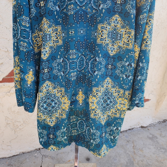 Medium Women House of Harlow 1960 REVOLVE kimono open jacket boho print - Picture 12 of 16